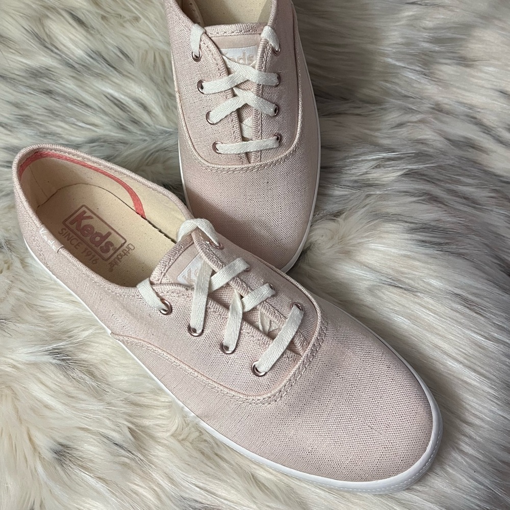 Keds Champion Metallic Linen Sneakers